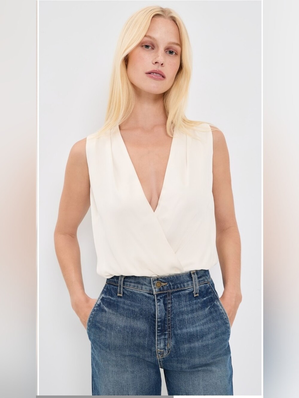Favorite Daughter .The Sleeveless Date Thong Bodysuit